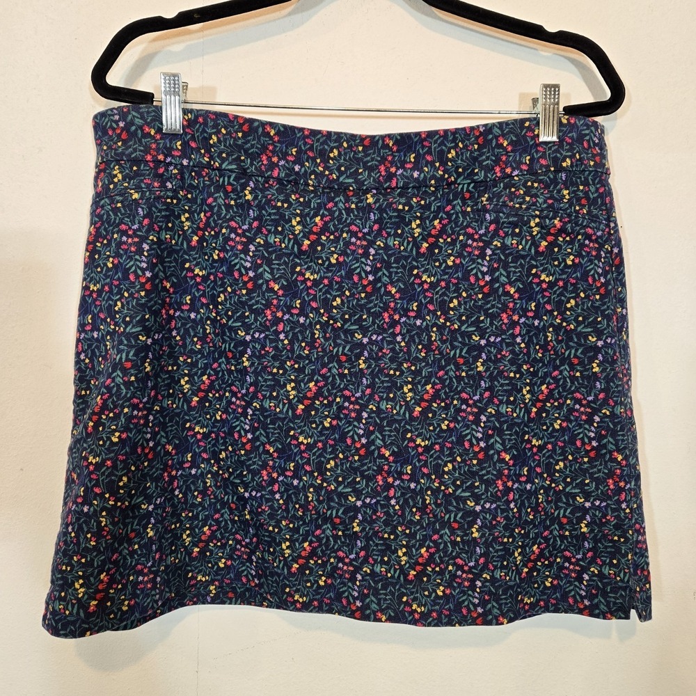 Croft And Barrow Floral "Effortless Stretch Skort" Size 16 Regular Activewear